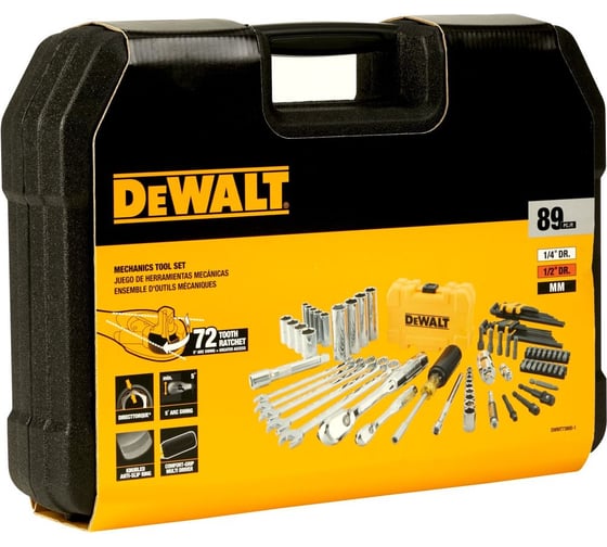 Набор инструментов и оснастки Dewalt, 89 предметов, в кейсе, DWMT73800-1