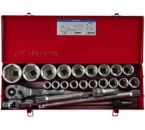 Набор шестигранных торцевых головок с принадлежностями KING TONY 3/4", 19-55 мм, 25 предметов 6325MR01