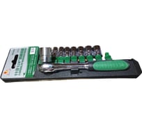 Набор торцевых головок с трещоткой WYNNS W0688C/ Tools 1/4", CrV, 5-14 мм, 11 шт. 00-00006977