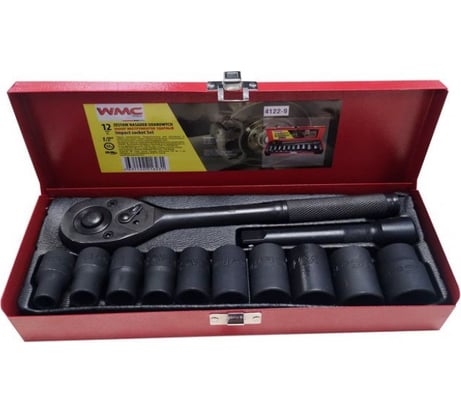 Набор ударных инструментов WMC TOOLS 12пр, 1/2, 4122-9