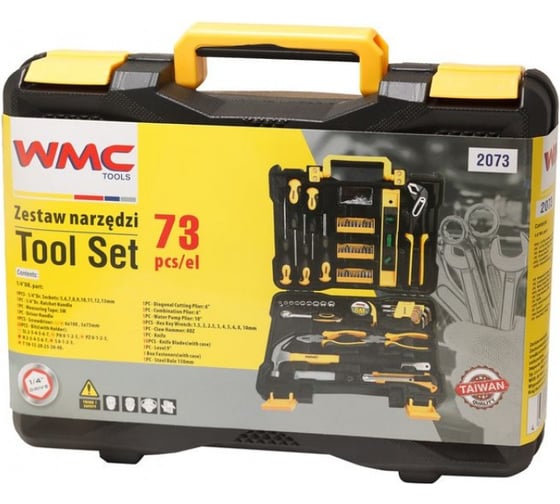 Набор инструментов WMC TOOLS 73пр, 1/4, 2073