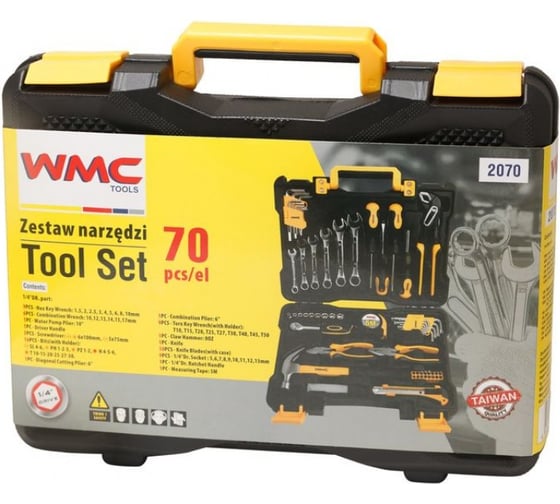 Набор инструментов WMC TOOLS 70пр, 1/4, 2070