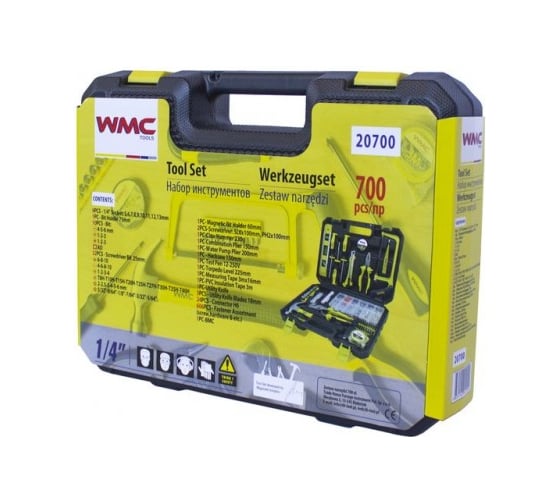 Набор инструментов WMC TOOLS 700пр, 1/4" 47911 20700