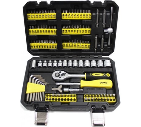 Набор инструментов WMC TOOLS 130пр, 1/4" 48166 20130