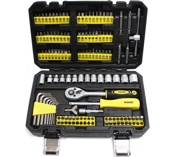 Набор инструментов WMC TOOLS 130пр, 1/4" 48166 20130