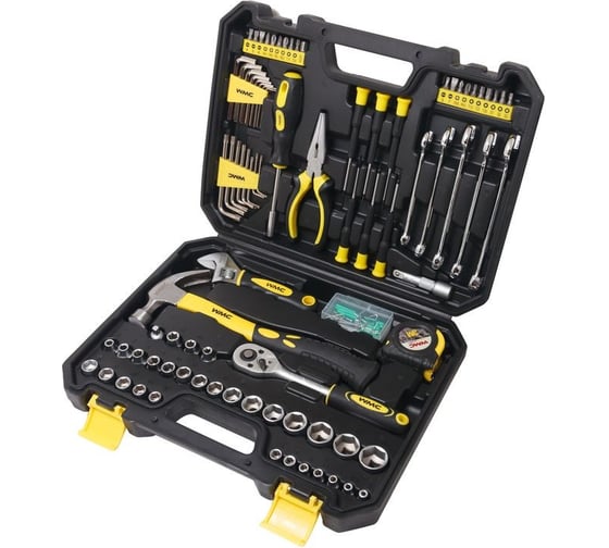 Набор инструментов WMC TOOLS 128пр, 1/4'', 3/8" 48133 30128 1