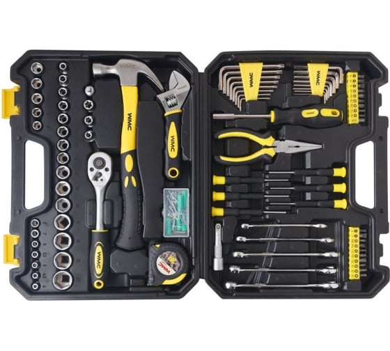 Набор инструментов WMC TOOLS 128пр, 1/4'', 3/8" 48133 30128