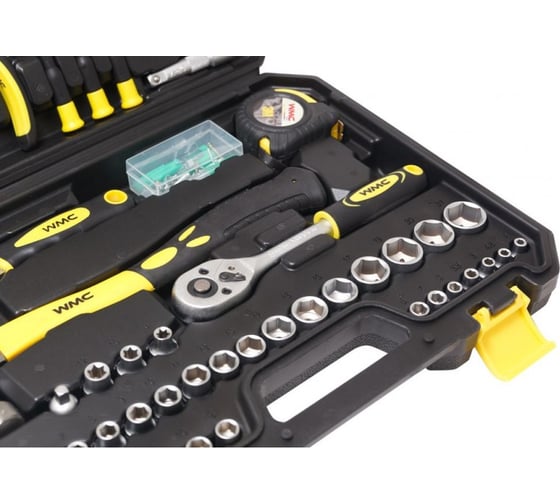Набор инструментов WMC TOOLS 128пр, 1/4'', 3/8" 48133 30128