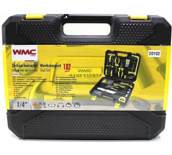 Набор инструментов WMC TOOLS 102пр, 1/4, 20102