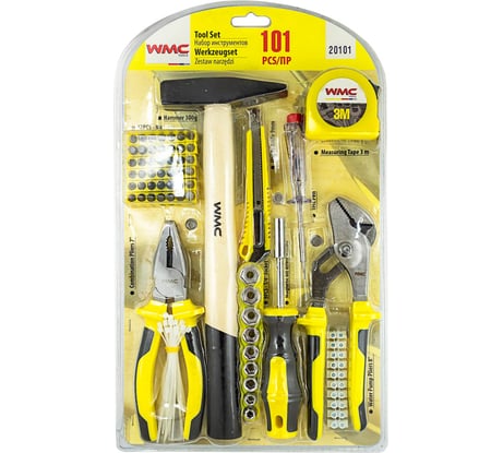Набор инструментов WMC TOOLS 101пр, 1/4", в блистере 47910 20101