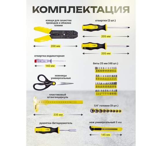 Набор инструментов WMC TOOLS 1001пр WMC-201001(48154)