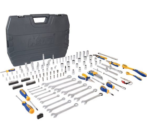 Набор инструментов KRAFT 1/2" и 1/4", 165 предметов KT 703019
