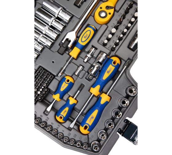 Набор инструментов KRAFT 1/2" и 1/4", 165 предметов KT 703019