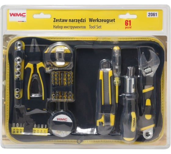 Набор инструментов WMC TOOLS 61пр, в сумке 48161 2061