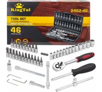 Набор инструмента KingTul 46 предметов 1/4 (6-гран.)(4-14мм) KT-2462-46(60246)