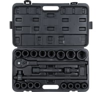 Набор ударных головок AIRLINE 3/4" 19-50 мм, 20 предметов, пластиковый кейс ATAS403