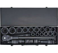 Набор ударных головок AIRLINE 3/4" 17-50 мм, 24 предмета, металлический кейс ATAS414