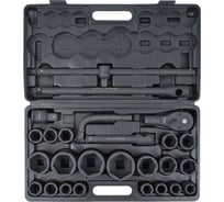 Набор ударных головок AIRLINE 3/4" и 1" 21-60 мм, 26 предметов, пластиковый кейс ATAS401