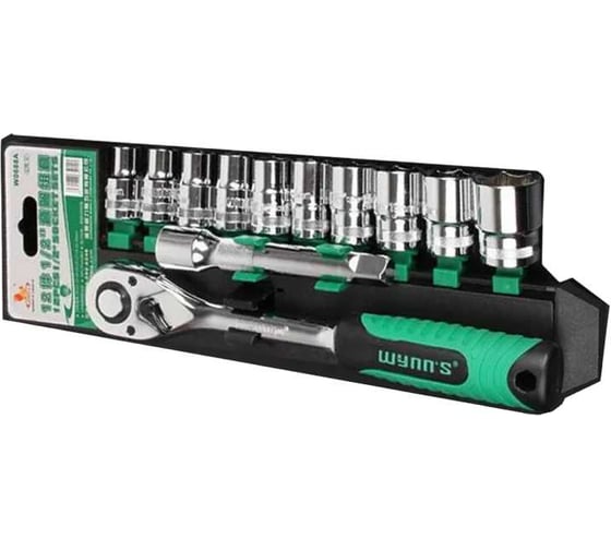 Набор 6-ти гранных торцевых головок WYNNS 1/2", 10-24 мм, 12 предметов 52 795 002