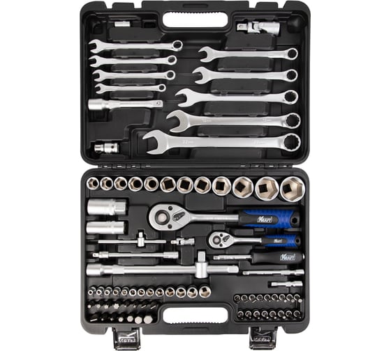 Набор инструмента KRAFT Master 1/2DR и 1/4DR 82 предмета KT 701250