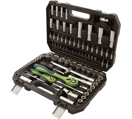 Набор инструментов Сибртех 1/2, 1/4, CrV, пластиковый кейс, 94 предм. 13509