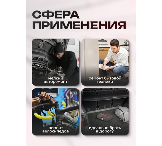 Набор инструментов Disen 29 предметов 1/4''(6гр) (4-13мм) DS-2292-5(50777)
