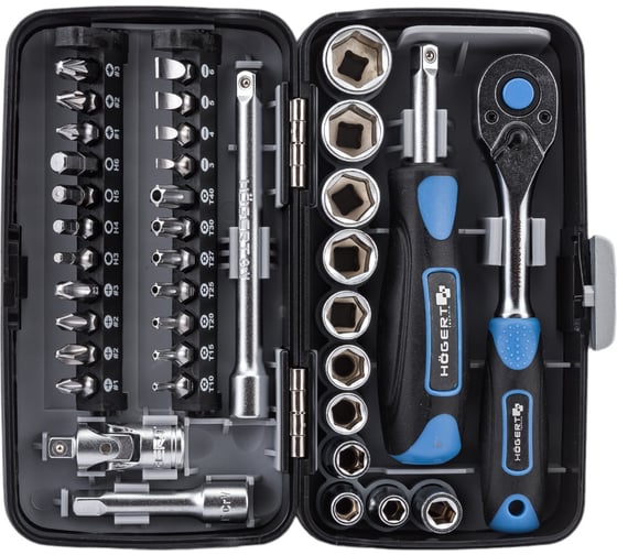 Набор инструментов HOEGERT TECHNIK 38 шт, 1/4 HT1R462