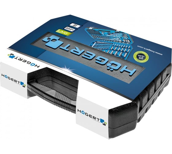 Набор инструментов HOEGERT TECHNIK 222 шт, 1/4, 3/8,1/2 HT1R444