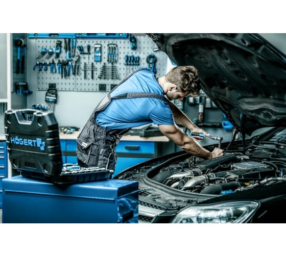 Набор инструментов HOEGERT TECHNIK 222 шт, 1/4, 3/8,1/2 HT1R444