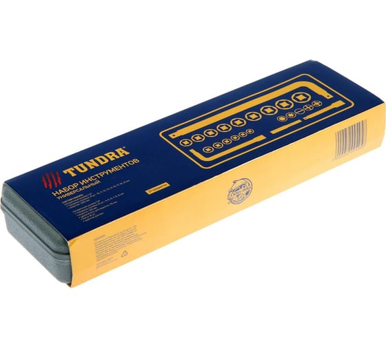 Набор инструментов в кейсе  ТУНДРА автомобильный, 1/2" и 1/4", 27 предметов 5200495