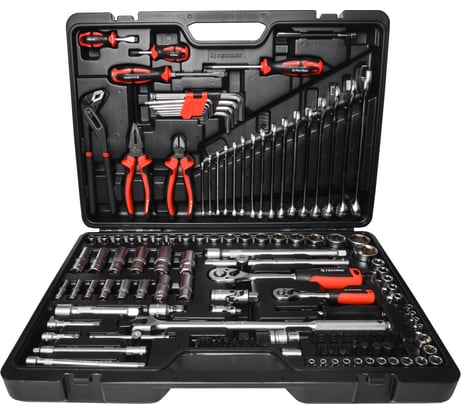 Набор ручных инструментов RUNTEC TECHNIC 143 предмета 1/2, ¼ RT-HT143T