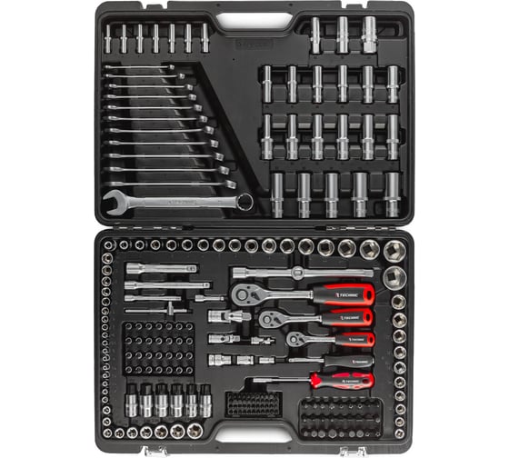 Набор ручных инструментов RUNTEC TECHNIC 216 предметов 1/2, 3/8, ¼" RT-HT216T