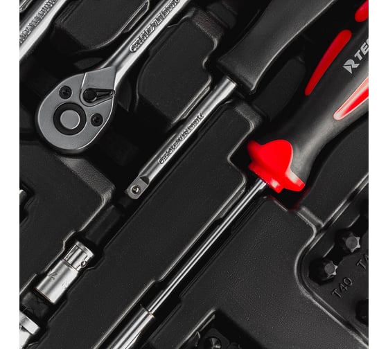 Набор ручных инструментов RUNTEC TECHNIC 216 предметов 1/2, 3/8, ¼" RT-HT216T
