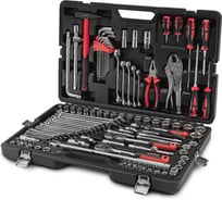 Набор ручных инструментов RUNTEC TECHNIC 142 предмета 1/2, 3/8, ¼ RT-HT142T