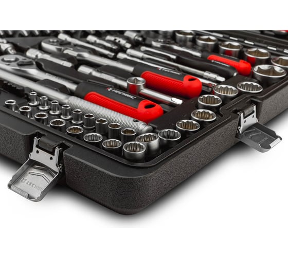 Набор ручных инструментов RUNTEC TECHNIC 142 предмета 1/2, 3/8, ¼ RT-HT142T