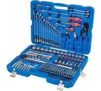 Универсальный набор инструментов KING TONY 153 предмета, в комплекте фонарь налобный P7553MR03