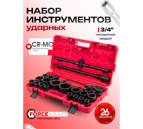 Набор ударных инструментов ForceKraft FK-68262-5MPB(16216)