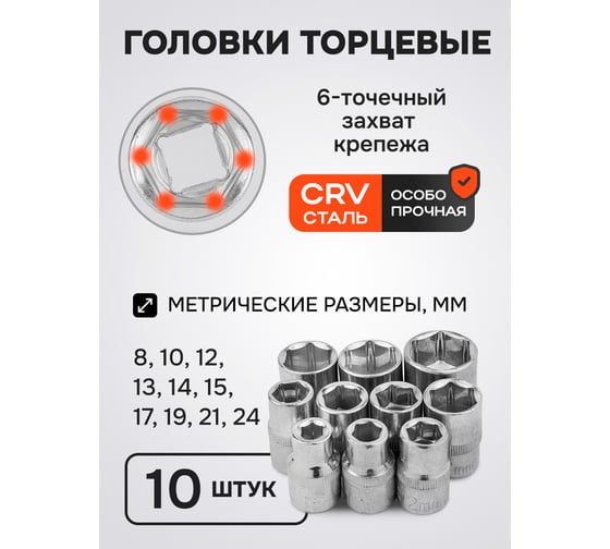 Набор инструментов SIGMATOOL 12 предметов 1/2 (6гр.) Sigmatool-4123(61275)