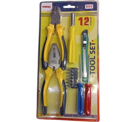 Набор инструментов WMC TOOLS 12 предметов WMC-555(60897) 1