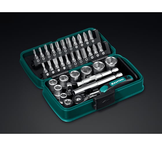 Универсальный набор инструмента KRAFTOOL X-Drive 1/4" 35 предметов 35 27974