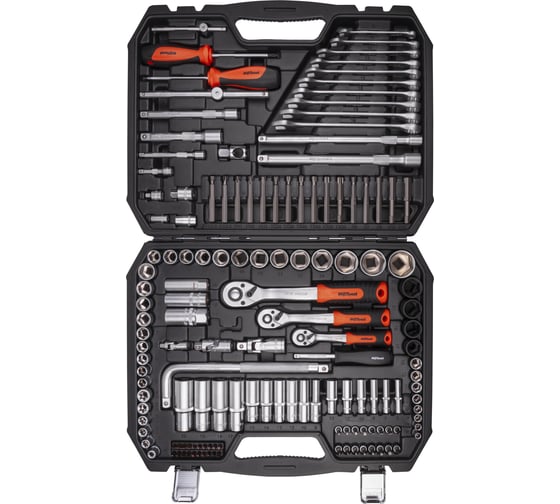 Набор инструмента AV STEEL 144 предмета 1/4",3/8",1/2" профессиональный AV-011144