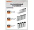 Набор инструмента AV STEEL 144 предмета 1/4",3/8",1/2" профессиональный AV-011144 5