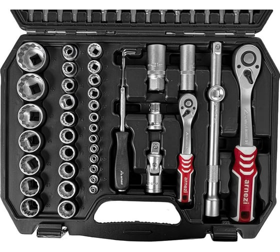 Набор инструментов ARNEZI 94 пр. 12-гранные головки 1/4DR, 1/2DR R0902094