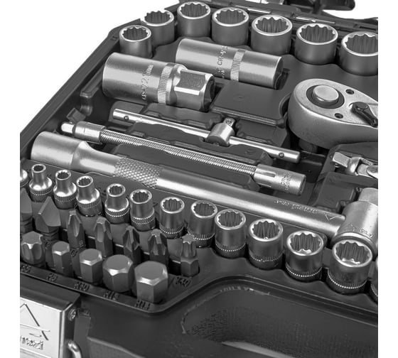 Набор инструментов ARNEZI 82 пр. 12-гранные головки 1/4DR, 1/2DR R0902082