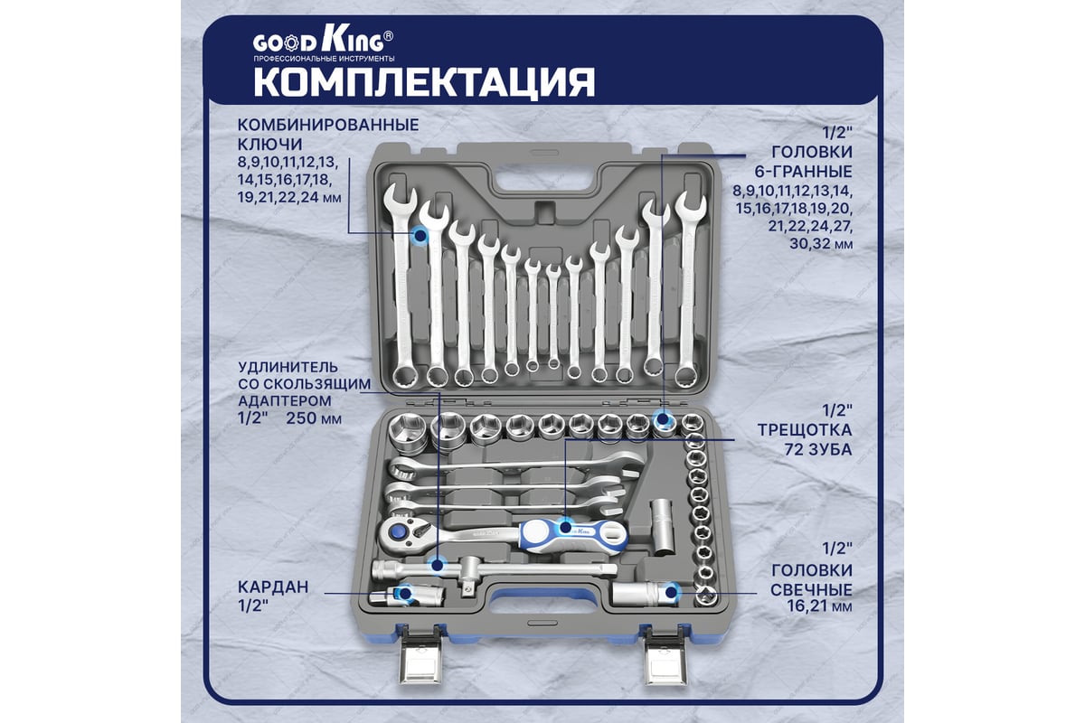 Набор инструментов GOODKING 41 предмет B-10041