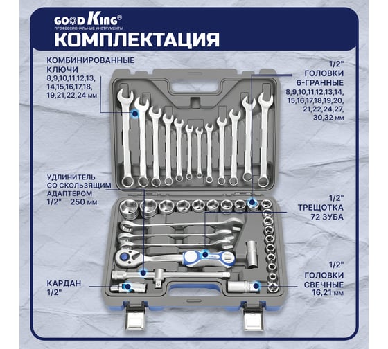 Набор инструментов GOODKING 41 предмет B-10041