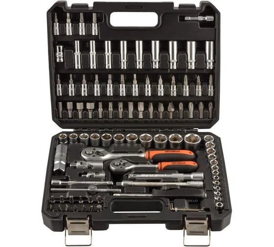 Набор головок торцевых и вставок Автоdело 94 предмета, 3/8", 1/4"DR 39884 17065