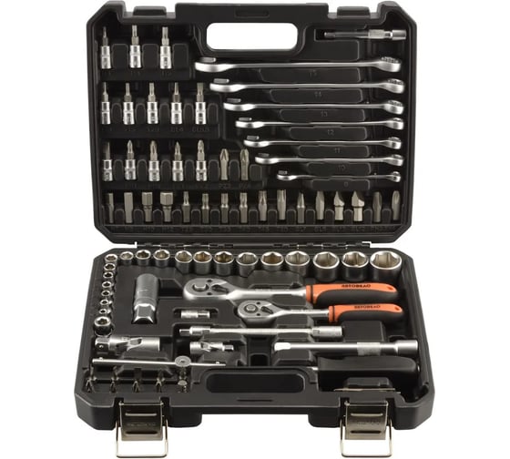Набор инструмента Автоdело 82 предмета, 3/8"DR 1/4"DR 39862 17066 1