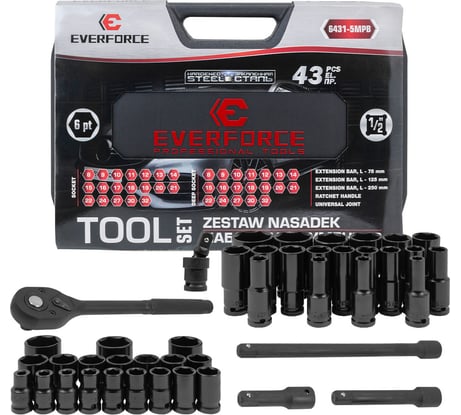 Набор инструментов EVERFORCE 43 предмета 1/2 EF-6431-5MPB(62298)