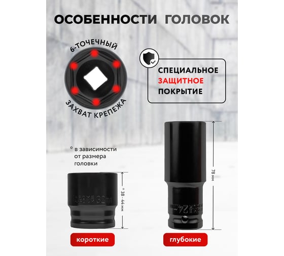 Набор инструментов Forcekraft 40 предметов 1/2 FK-6401-5MPB(62301)